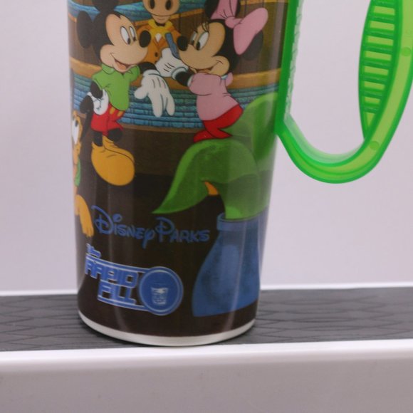 Walt Disney Parks Rapid Fill Travel Mug gREEN Top 7Inch Disney Whirley Rapid Cup - Picture 2 of 10
